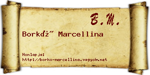 Borkó Marcellina névjegykártya